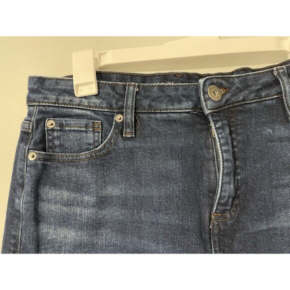 International‎ Concepts INC Denim Jeans Dark Wash High Rise Straight 31 12 - Picture 2 of 10